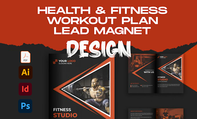 Gig Preview - Design pdf lead magnet medical, health and fitness ebook, gym book, workout plan