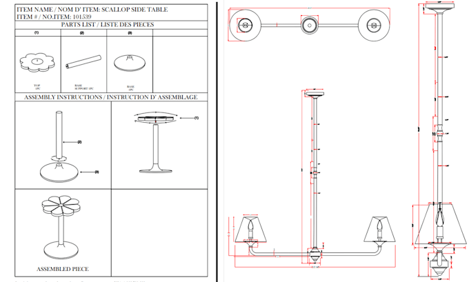 Gig Preview - Create 2d engineering drawing, mechanical drawing, technical drawing