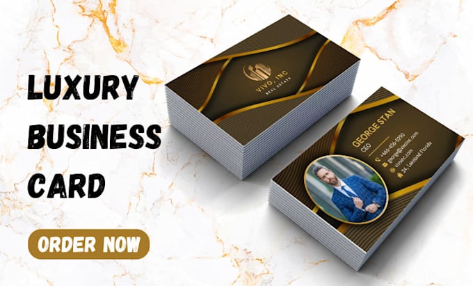 Gig Preview - Design luxury business card, custom business card design