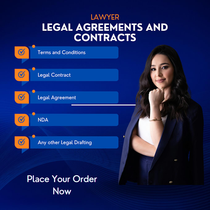 Gig Preview - Create legal documents, agreements and contracts