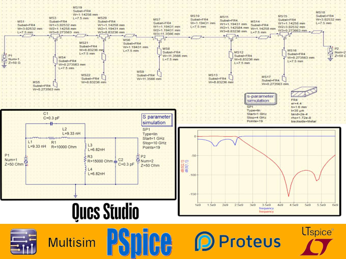 Gig Preview - Do electrical circuit design and simulation using ltspice, proteus and multisim