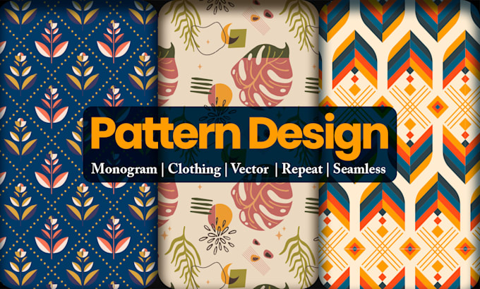 Gig Preview - Create unique seamless patterns