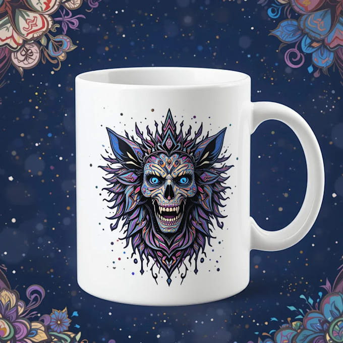 Gig Preview - Draw  awesome, custom coffee mug design