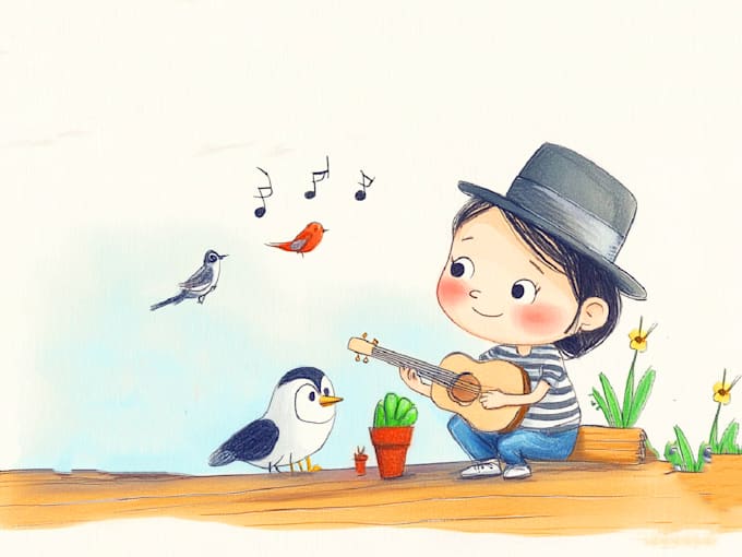 Gig Preview - Illustrate children story book illustration and children story book illustration