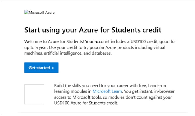 Gig Preview - Create microsoft azure account 100 credit 1 year validity