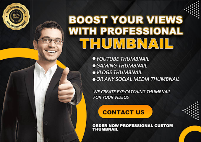 Bestseller - design professional thumbnail for your videos