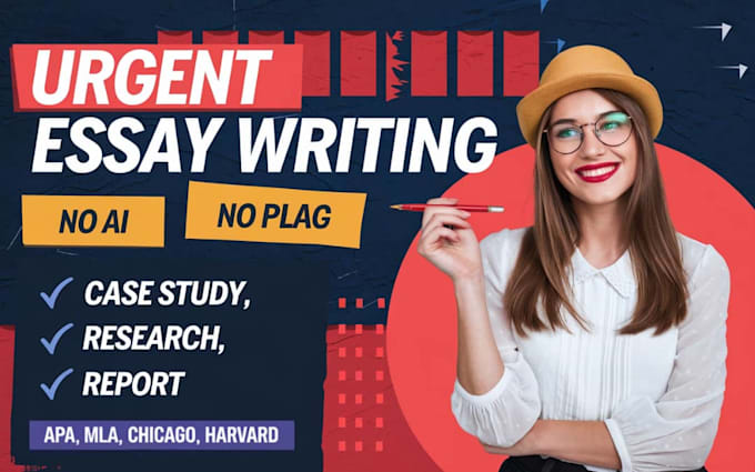 Gig Preview - Do urgent essay writing, article writing report research summary and case study