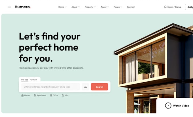 Gig Preview - Design squarespace real estate idx mls website squarespace property website