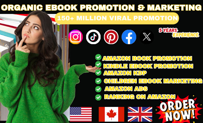 Gig Preview - Do amazon KDP ebook marketing ads, kindle book promotion, website link promotion