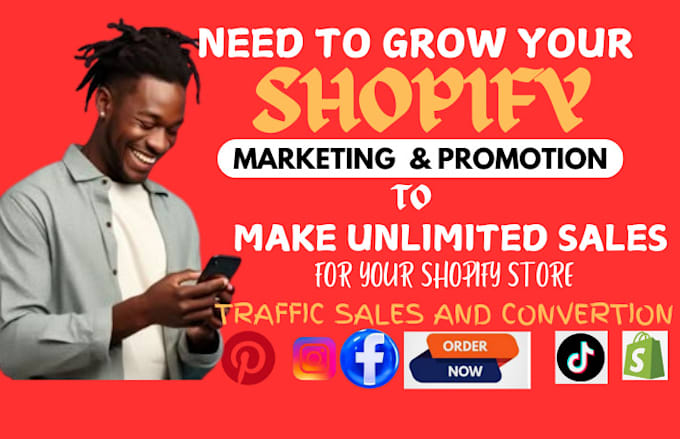 Gig Preview - Boost shopify store sales, shopify dropshipping marketing, or website promotion