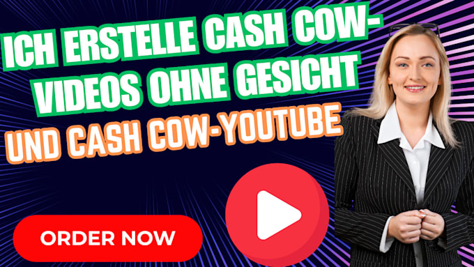 Gig Preview - Ich erstelle cash cow videos ohne gesicht und cash cow youtube