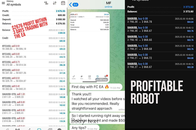 Gig Preview - Deliver profitable forex trading bot, forex bot, forex ea, forex trading