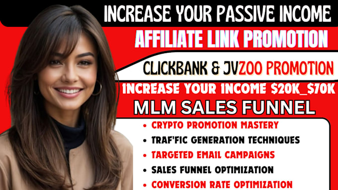 Gig Preview - Promote my affiliate link, mlm referral link, jvzoo clickbank, temu promotion