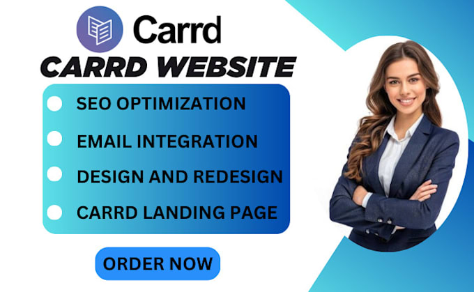 Gig Preview - Design carrd website redesign carrd website card website landing page wordpress