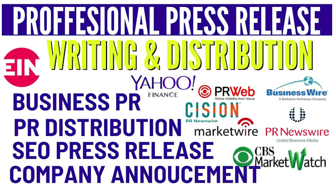 Gig Preview - Write and distribute newsworthy press release for your business or startup