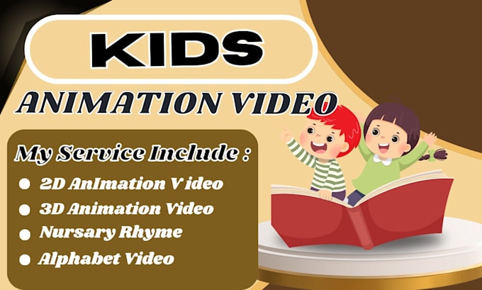 Gig Preview - Do unique 2d and 3d kids animated videos, nursery rhymes and songs