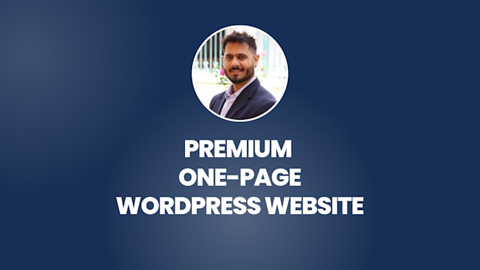 Gig Preview - Design a premium one page website with wordpress