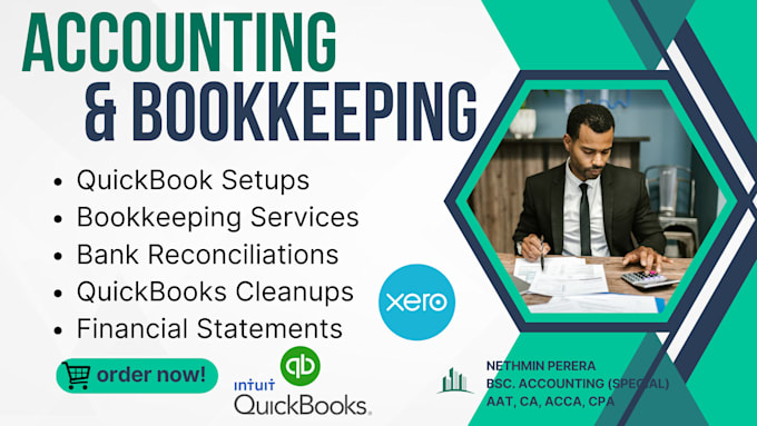 Gig Preview - Set up catch up and do your bookkeeping in quickbooks online