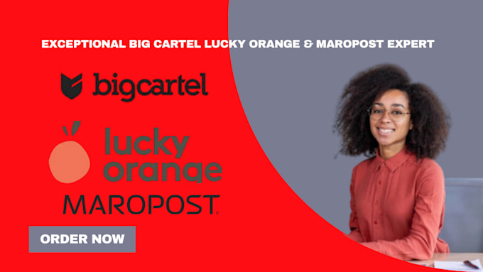 Gig Preview - Boost your ecommerce sales with big cartel lucky orange maropost setup