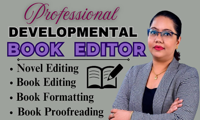 Gig Preview - Format, proofread, developmental book edit novel, fiction, nonfiction, romance