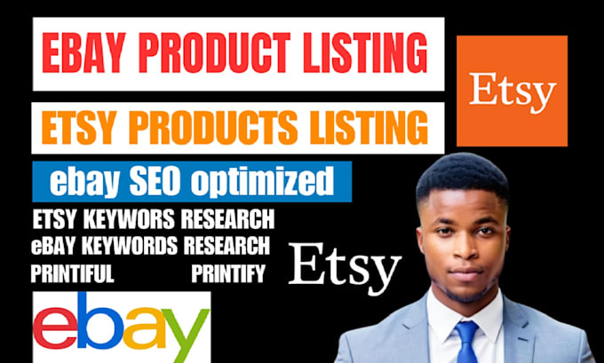 Gig Preview - Upload products on shopify, ebay, etsy, pod, wocommerce, add, product listings