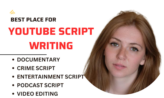 Gig Preview - Write documentary youtube script crime script horror script