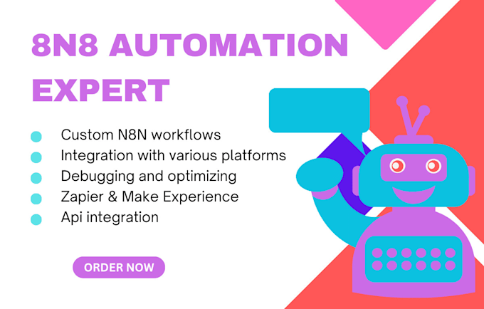 Gig Preview - Automate your workflow with make, zapier, n8n be your n8n expert, n8n automation