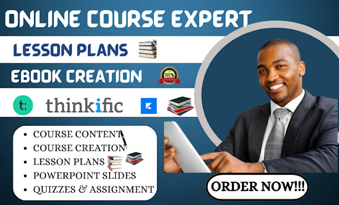 Gig Preview - Create lesson plans online course creation and ebook