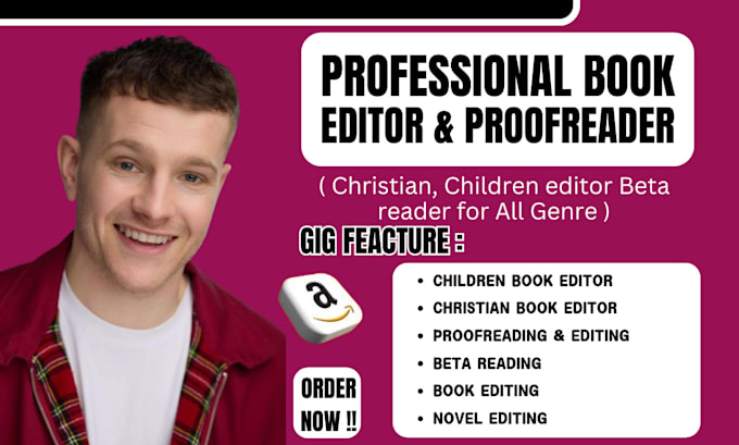 Gig Preview - Be children book editor christian book editor novel beta reader proofread ebook