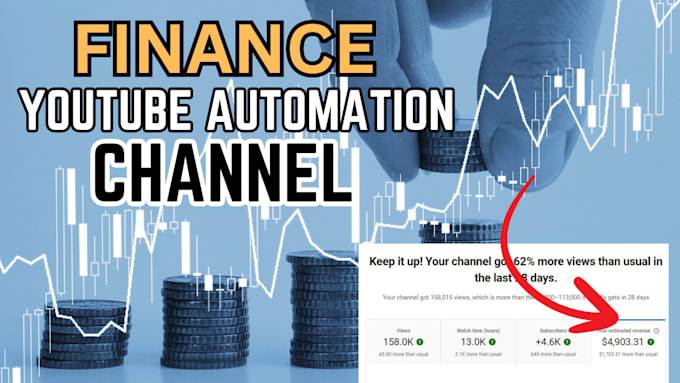 Bestseller - build finance automation youtube videos to earn 10k euro