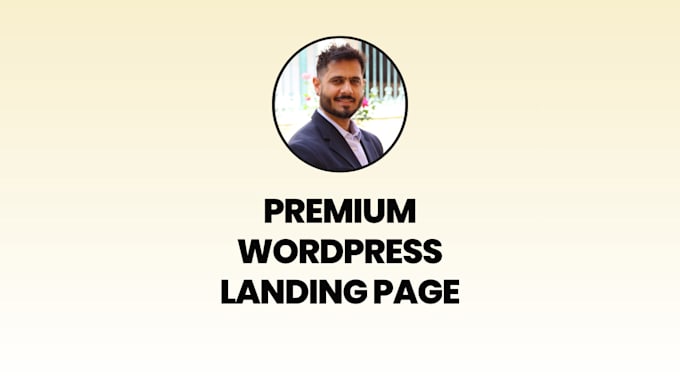 Gig Preview - Design a premium landing page website with wordpress