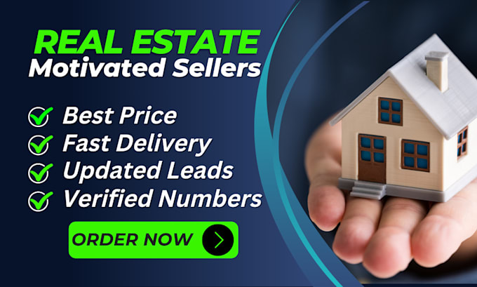 Bestseller - do real estate motivated seller leads and active cash buyer with skip tracing