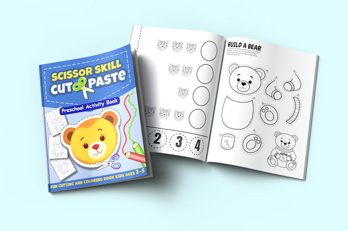 Gig Preview - Design bold and simple coloring book covers for amazon KDP