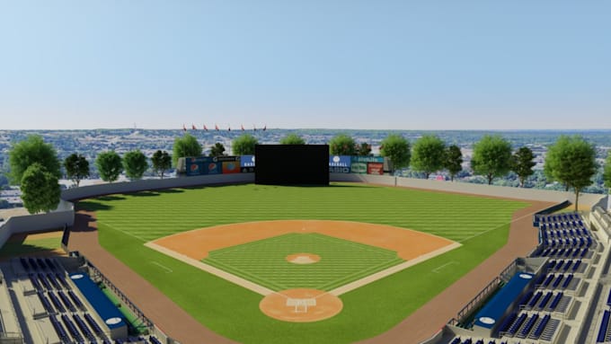 Gig Preview - Design 3d your baseball fields and facility