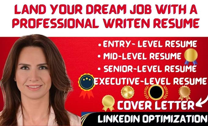 Bestseller - write professional ats resume writing, cover letter and linkedin optimization