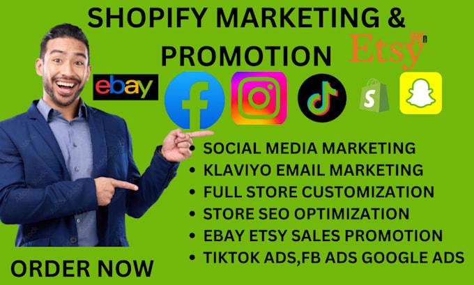 Gig Preview - Boost do shopify store promotion boost shopify sales with shopify marketing