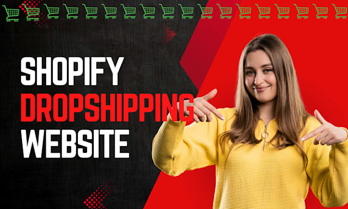 Gig Preview - Build shopify store, dropshipping, webshop, online store