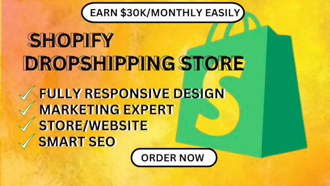 Bestseller - design shopify dropshipping store with shopify website