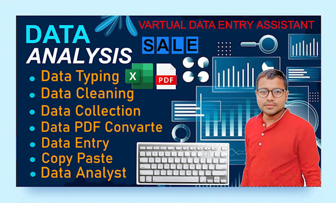 Bestseller - data clean, format, merge, excel data, data entry