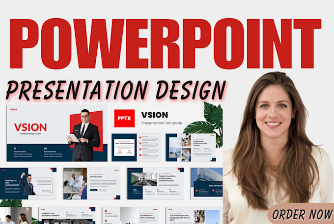 Gig Preview - Design powerpoint presentation, google slides, powerpoint template, pitch deck