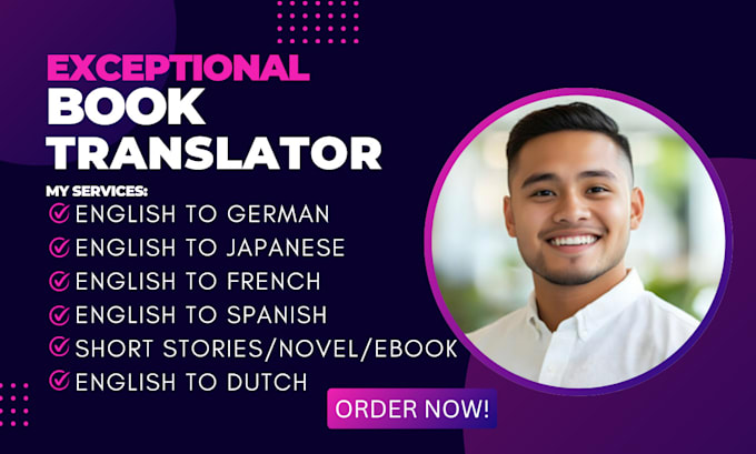 Gig Preview - Translate ebook from english to  german italian book translation english spanish