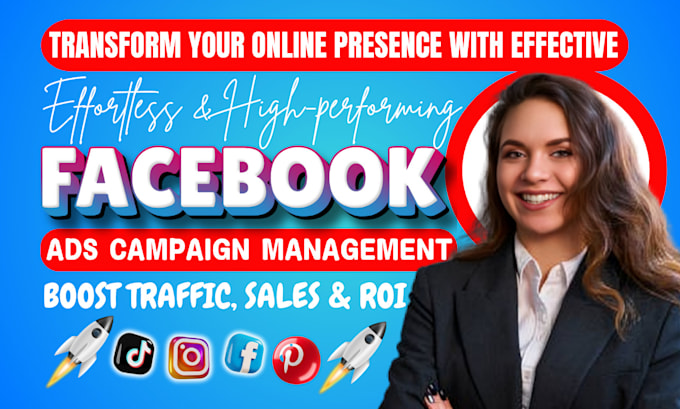 Gig Preview - Be your facebook ads manager, instagram ads, linkedin ads, meta ads manager