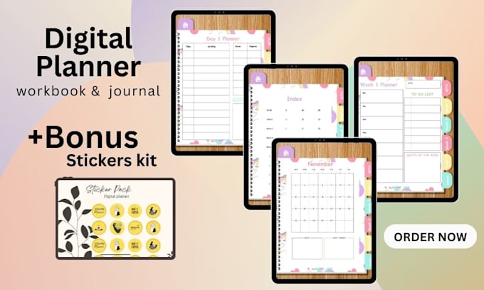 Bestseller - design digital planner, workbook and journal