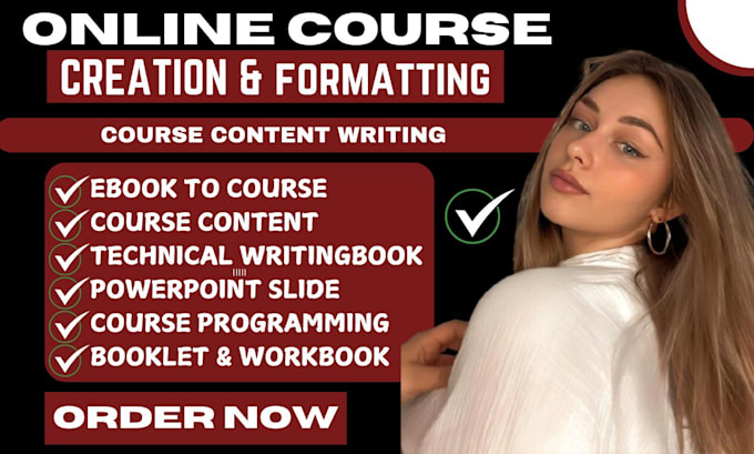 Gig Preview - Create online course content, course curriculum, course creation on thinkific