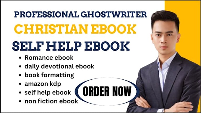 Gig Preview - Ghostwrite your memoir, romance, nonfiction self help ebook, and christian book