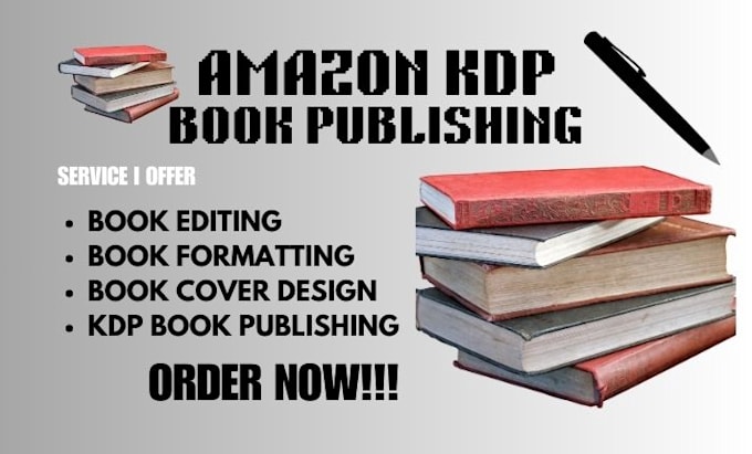 Bestseller - format kindle and paperback books, handle amazon KDP book publishing