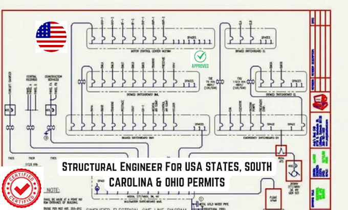 Bestseller - do structural engineer, USA pe stamp, south carolina, ohio for city permit