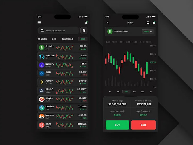 Gig Preview - Create forex trading app, stock trading app, crypto trading app, trading mobile