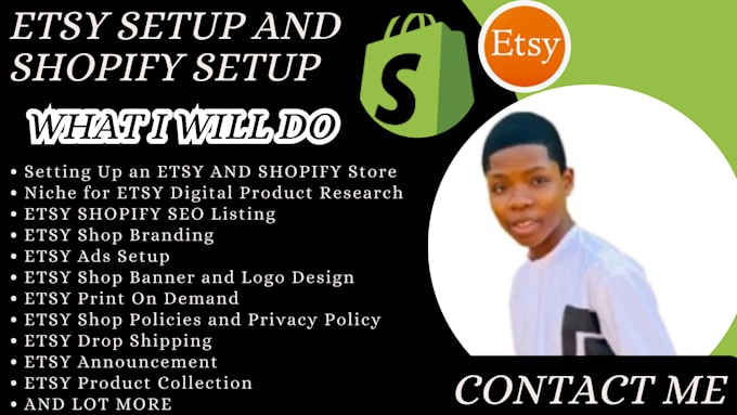 Gig Preview - Setup shopify store and etsy shop with etsy seo to rank on etsy first page