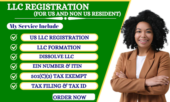 Gig Preview - Register your llc, obtain ein, file amendments dissolve llc nonprofit and samgov